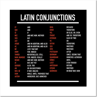 Latin Conjunctions Posters and Art